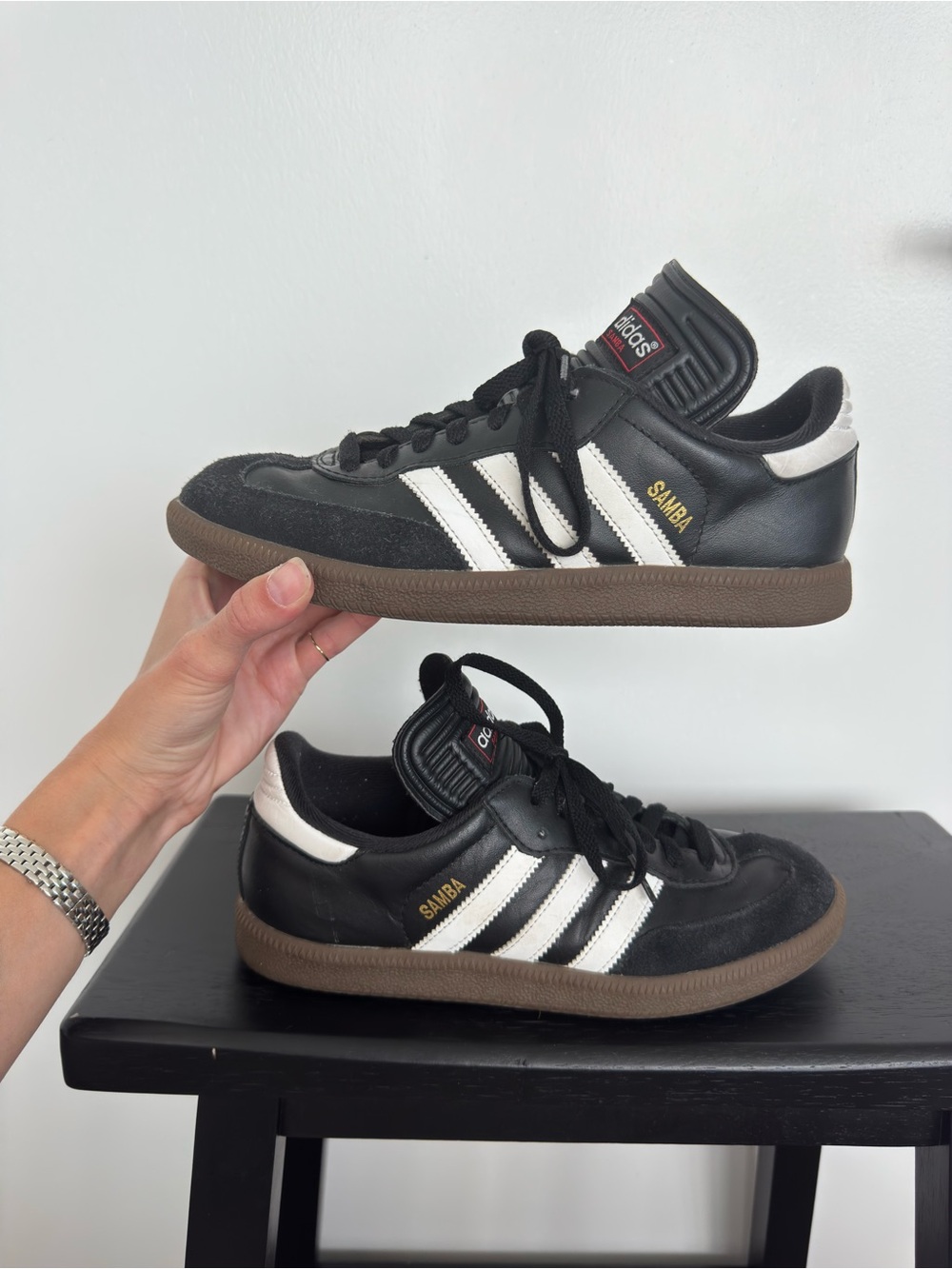 adidas Samba Men's Sneakers - Black/White/Brown Gum - Picture 7 of 8
